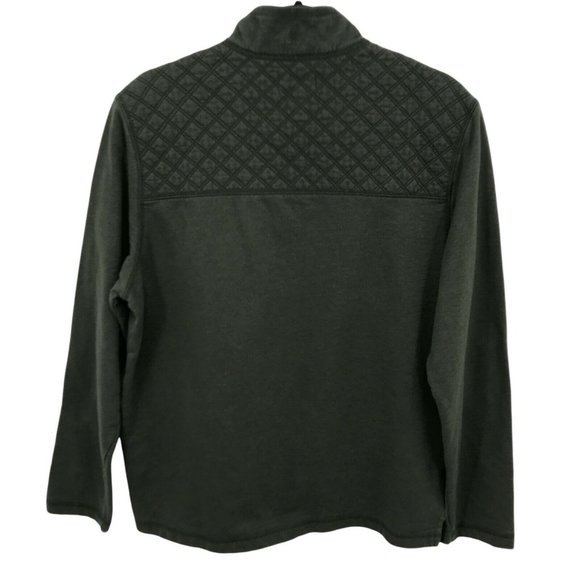 G.H. Bass & Co. Men's Fleece Green Pullover Sweatshirt M - Picture 2 of 6